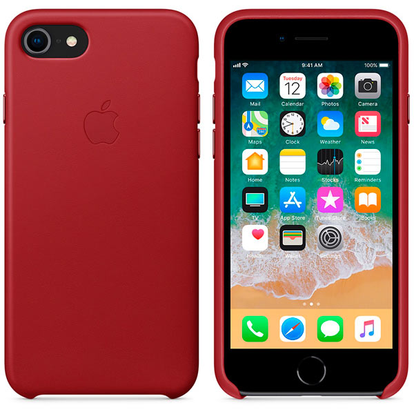 Изображение товара Чехол Apple iPhone 8/7/SE2020 Leather(PRODUCT)RED (MQHA2ZM/A)