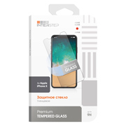 Изображение товара Защитное стекло InterStep для iPhone X (IS-TG-IPHONXUNI-000B201)