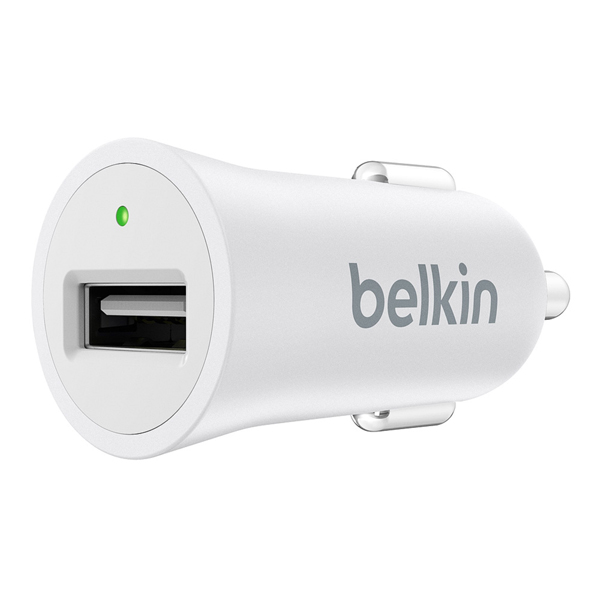 фото Автомобильное зарядное устройство belkin 1xusb 2.4а white