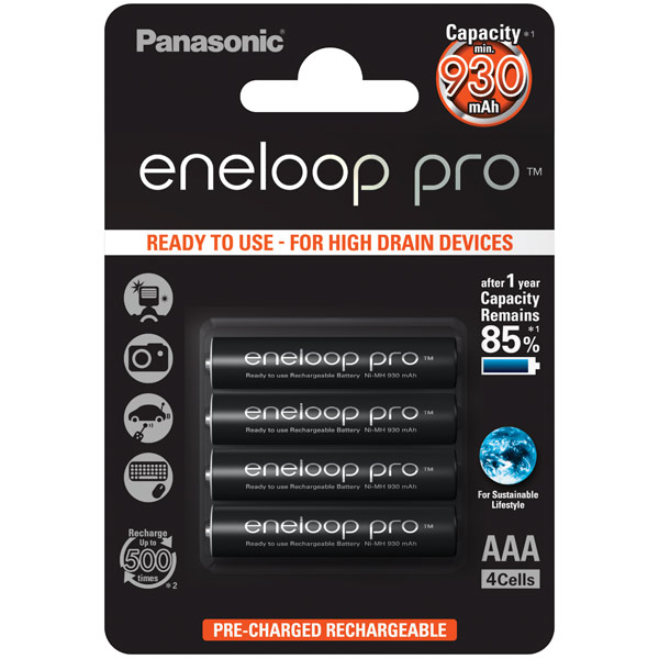 Аккумулятор Panasonic Eneloop BK-4HCDE/4BE аккумулятор panasonic eneloop pro тип aaa 930 мач 4 шт
