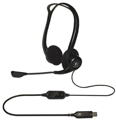 Изображение товара Компьютерная гарнитура Logitech Stereo Headset PC 960 Black (981-000100)