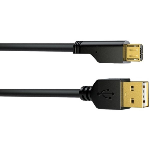 фото Кабель для сотового телефона interstep microusb2.0 2м gold