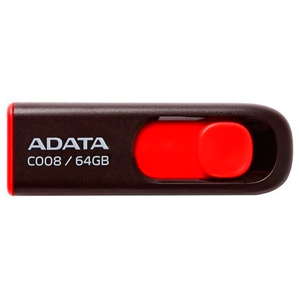 фото Флеш-диск adata 64gb classic c008 balck/red