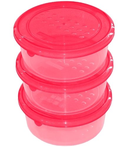 Изображение товара Набор контейнеров Plast Team PATTERN 3шт Coral (PT9852)