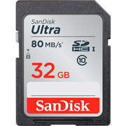 Изображение товара Карта памяти SDHC SanDisk Ultra 32GB UHS-I (SDSDUNC-032G-GN6IN)