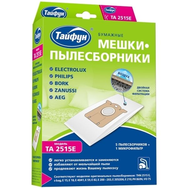 Изображение товара Фильтр для пылесоса Тайфун TA 2515E (392067)
