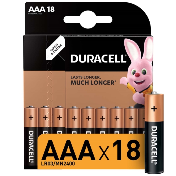 Duracell AAА LR03-18BL Basic 18шт.