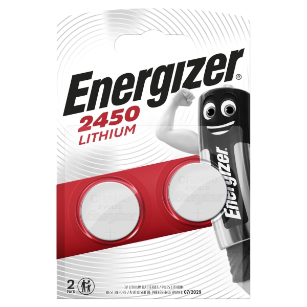 Energizer CR2450 3V Lithium 2шт.