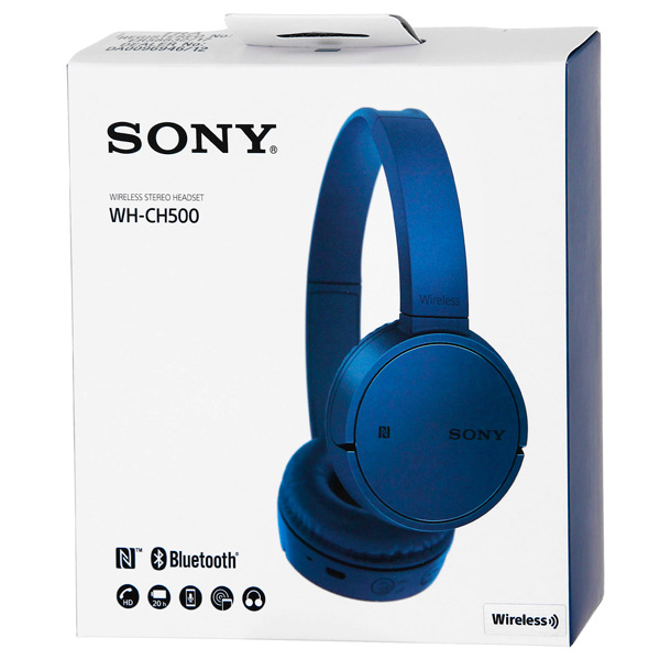 Как подключить наушники wh ch500 Наушники накладные Bluetooth Sony WH-CH500/LC Blue - отзывы покупателей и владел