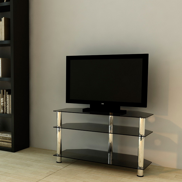 фото Подставка для телевизора metaldesign flatform mb-03 chrome/smoke