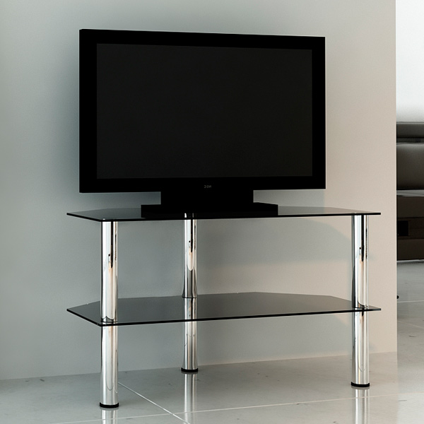 фото Подставка для телевизора metaldesign flatform mb-04 chrome/smoke