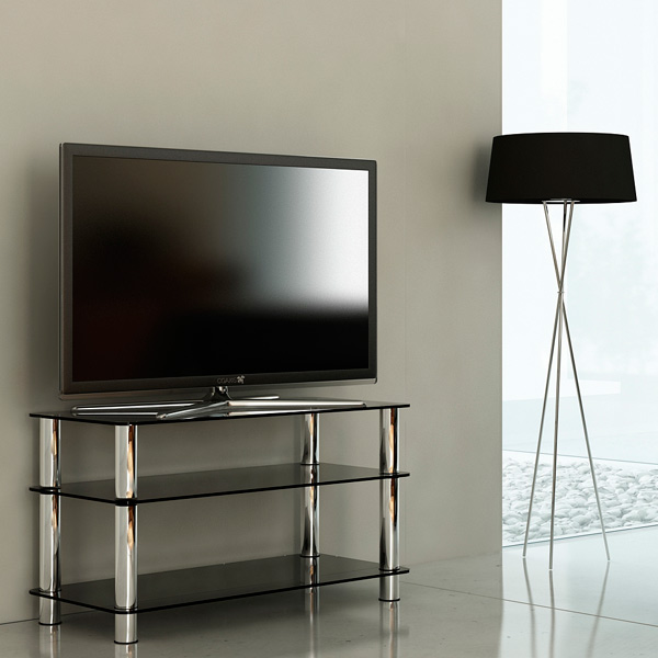 фото Подставка для телевизора metaldesign mb-57 плазма chrome/smoke