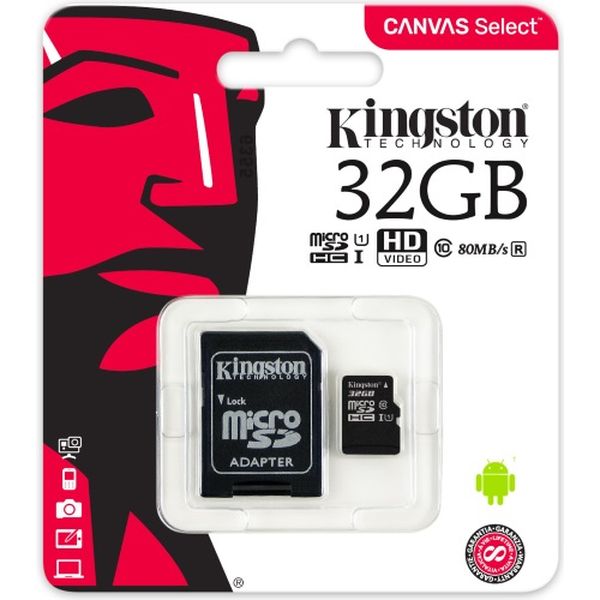 Изображение товара Карта памяти microSDHC Kingston SDCS/32GB