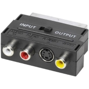 Изображение товара Переходник для кабеля Vivanco SCART папа/3*RCA+S-Video мама (47048)
