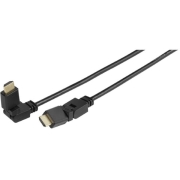 Изображение товара Кабель цифровой аудио-видео Vivanco HDMI 2.0 поворотный 1.5м (47169)
