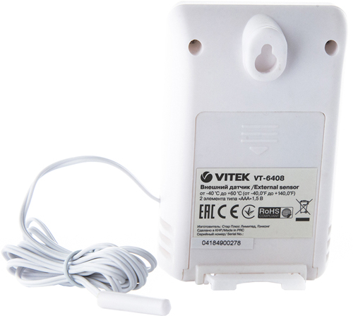 Датчик для метеостанции vitek. Метеостанция Vitek VT-6408. Внешний датчик для метеостанции Vitek vt3535. Выносной датчик температуры метеостанции Vitek. Датчик для метеостанции Vitek VT-3534.