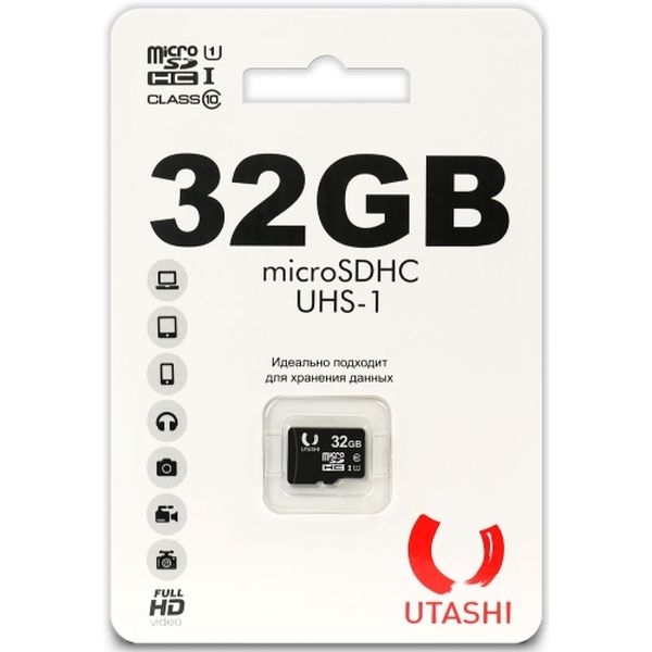 фото Карта памяти microsd utashi ut32gbsdcl10-00