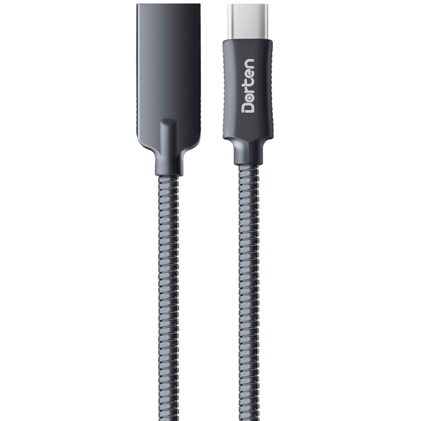 фото Кабель usb type-c dorten steel shell series 1м black