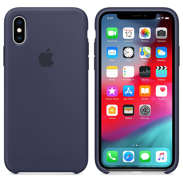Изображение товара Чехол Apple iPhone XS Silicone Case Midnight Blue