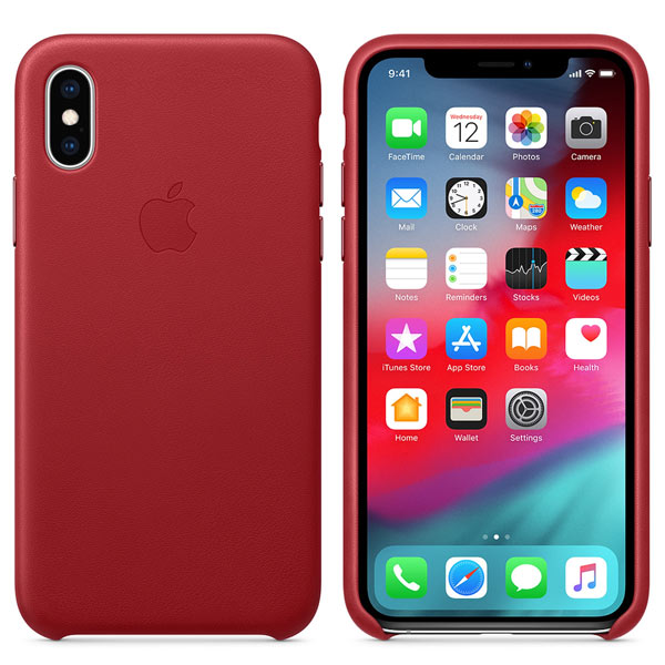 Изображение товара Чехол Apple iPhone XS Leather Case (PRODUCT)RED