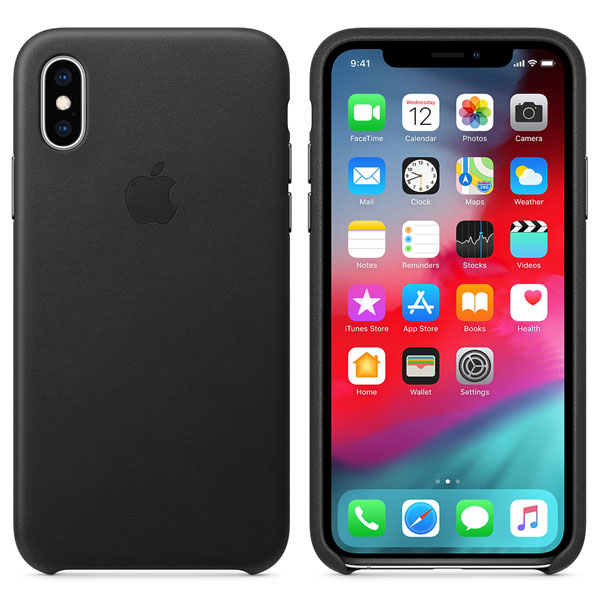 Изображение товара Чехол Apple iPhone XS Max Leather Case Black