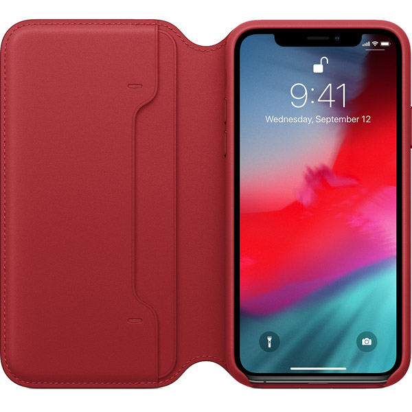 Изображение товара Чехол Apple iPhone XS Leather Folio (PRODUCT)RED