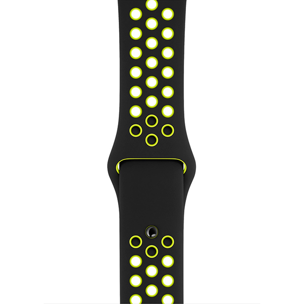 Apple 44mm Black/Volt Nike Sport Band 