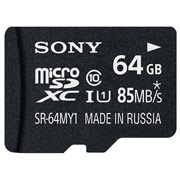 Изображение товара Карта памяти MicroSD Sony 64GB UHS-I с адаптером (SR-64MY1A/T)