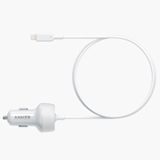 Изображение товара Автомобильное зарядное устройство для Apple Anker PowerDrive 2 Elite w/Lightning Connector, White