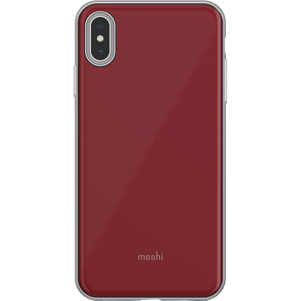 фото Чехол moshi iglaze for iphone xs max merlot red