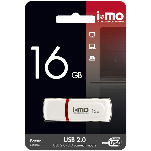 Изображение товара Флеш-диск IMO 16GB Paean White