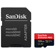 Изображение товара Карта памяти MicroSD SanDisk 128GB ExtremePro UHS-I U3 V30(SDSQXCY-128G-GN6MA)