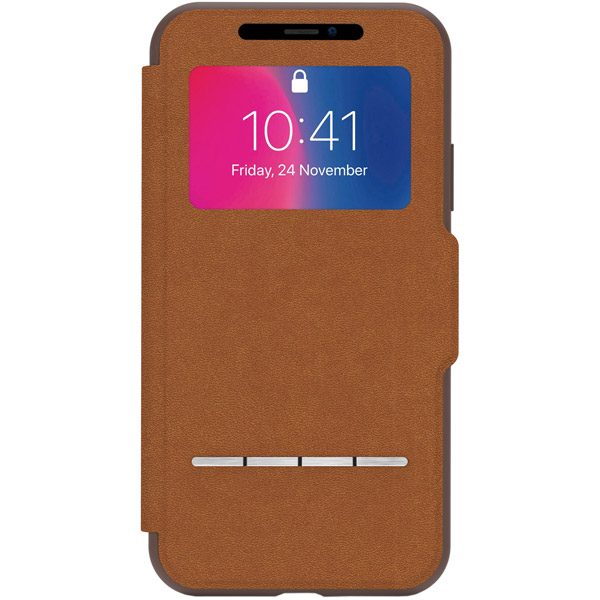 фото Чехол moshi sensecover для iphone x/xs caramel brown