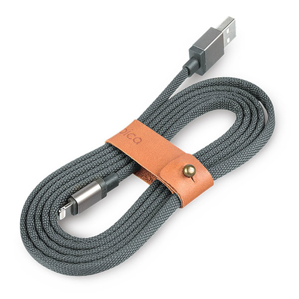 Изображение товара Кабель Rombica Link Gray USB/Lighting 1,5м (CB-LK01)