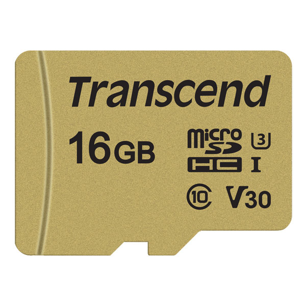 фото Карта памяти sd micro transcend 16gb (ts16gusd500s)