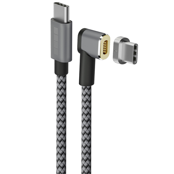 фото Кабель usb type-c interstep nylon 2m space gray