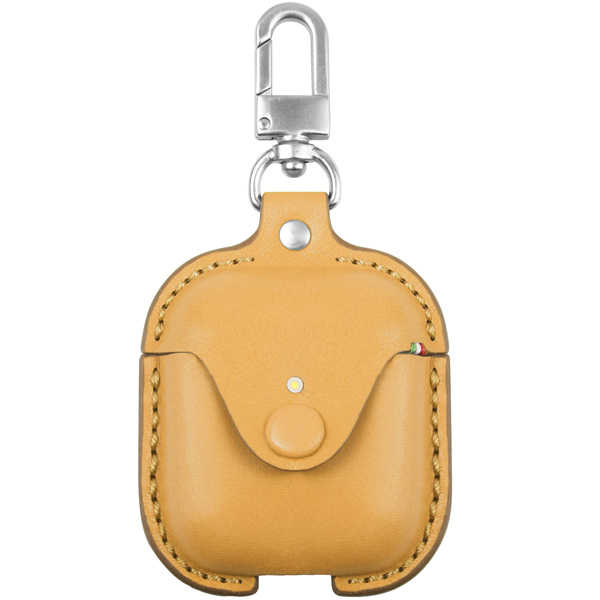 фото Аксессуар для airpods cozistyle leather case airpods gold (clcpo003)