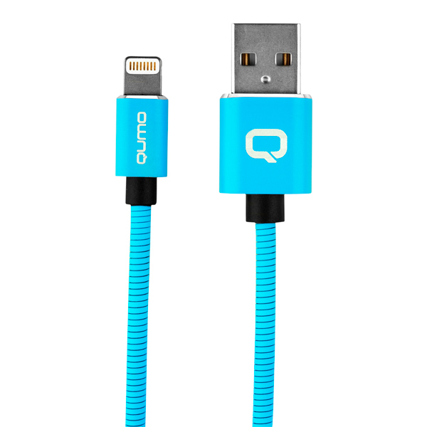 Qumo MFI С48 USB-Apple 8 pin 1.2м синий