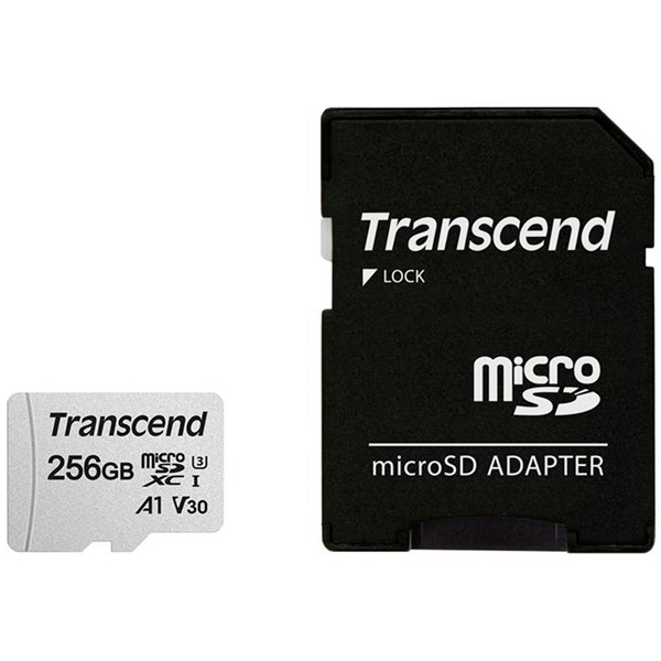 фото Карта памяти sd micro transcend 256gb (ts256gusd300s-a)