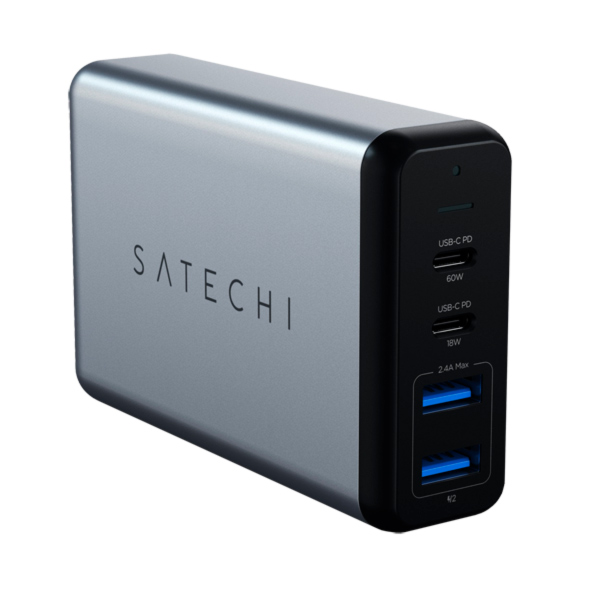 фото Сетевое зарядное устройство satechi travel charger (st-mc2tcam)