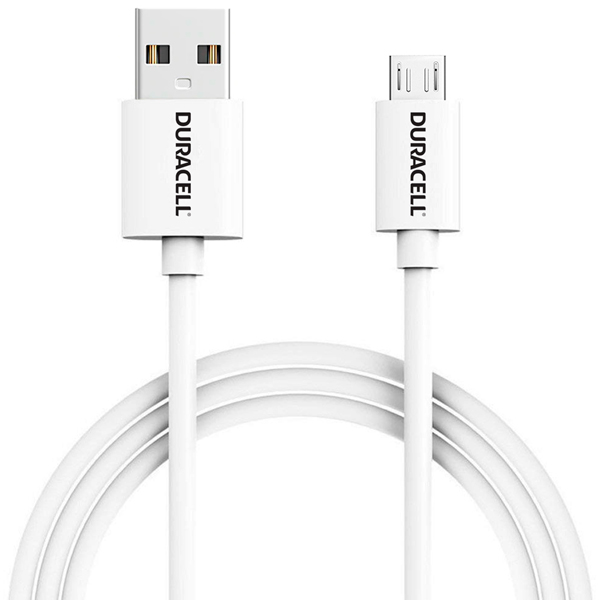 фото Кабель для смартфона duracell microusb 1м white (usb5013w-ru)