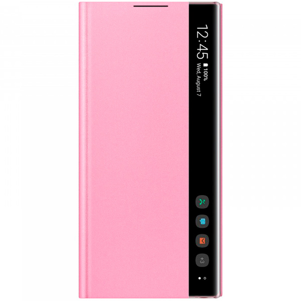 фото Чехол samsung clear view cover для note 10, pink