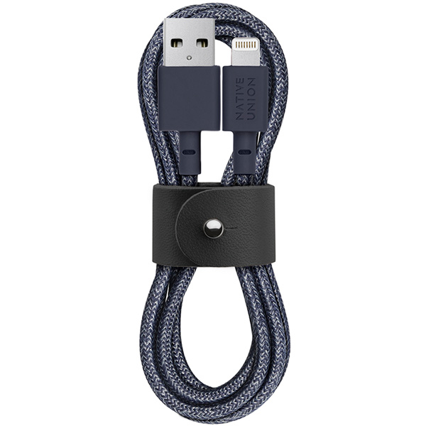 фото Кабель для ipod, iphone, ipad native union 1,2 м usb - lighting indigo (belt-kv-l-ind-2)