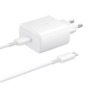 Изображение товара Сетевое зарядное устройство с кабелем Samsung EP-TA845 USB Type-C 45W White