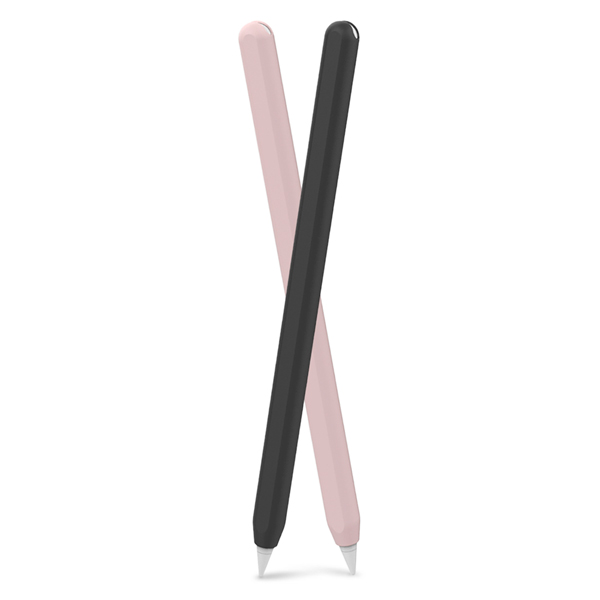 Deppa Комплект чехлов Apple Pencil 2, 2 шт, черный/роз.