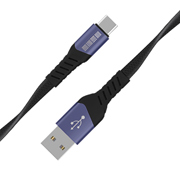 Изображение товара Кабель USB Type-C InterStep TypeC/USBA USB2.0 0,6м Blue