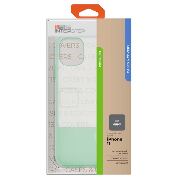Изображение товара Чехол InterStep CONTRAST LS EL iPhone 11 Зеленый