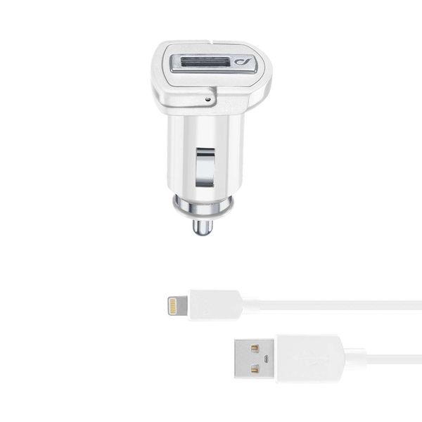 Cellular Line USB Kit Ultra + Lightning, White(CBRUSBMFIIPH2AW)