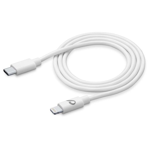 Cellular Line USB-C/Lightning MFI 1м, White (USBDATAC2LMFI1MW)