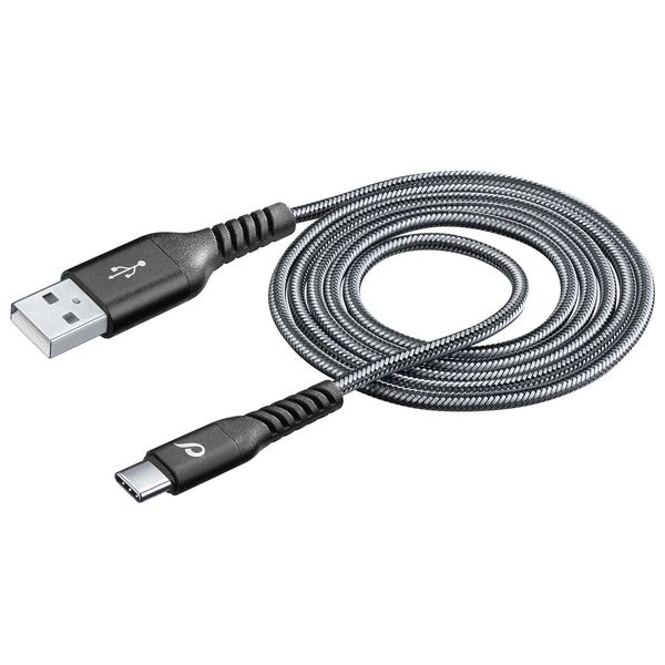 фото Кабель usb type-c cellular line extreme usb/usb-c 1м, black (tetracabtyc1mk)